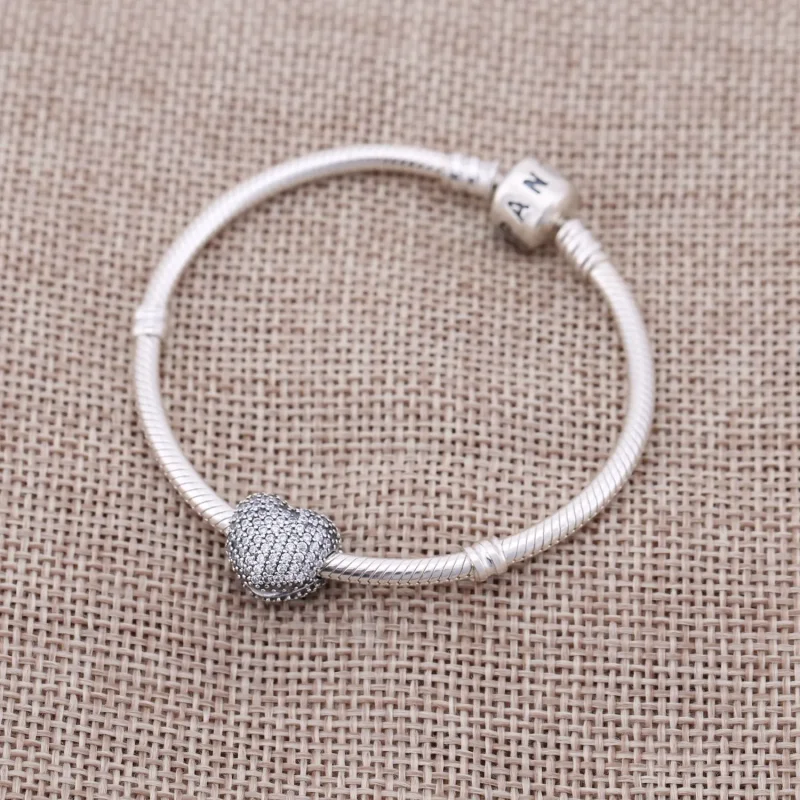 (bilde for) Pandora Pavéhjerte Klemmecharm - 791427CZ - Vis 2