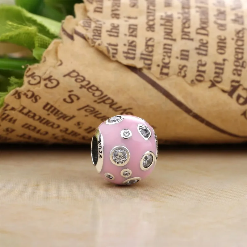 (bilde for) Pandora Pearlescent Pink Dreams Charm - 797033EN153 - Vis 2
