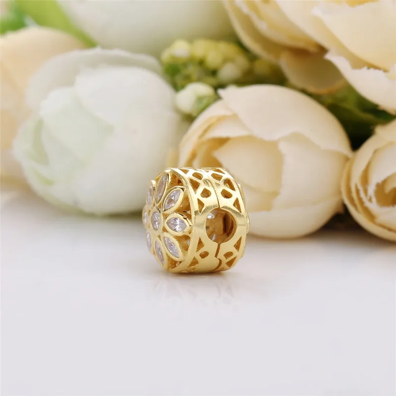(bilde for) Pandora Åpen Marquiseblomst Klemmecharm - 757639CZ - Vis 3