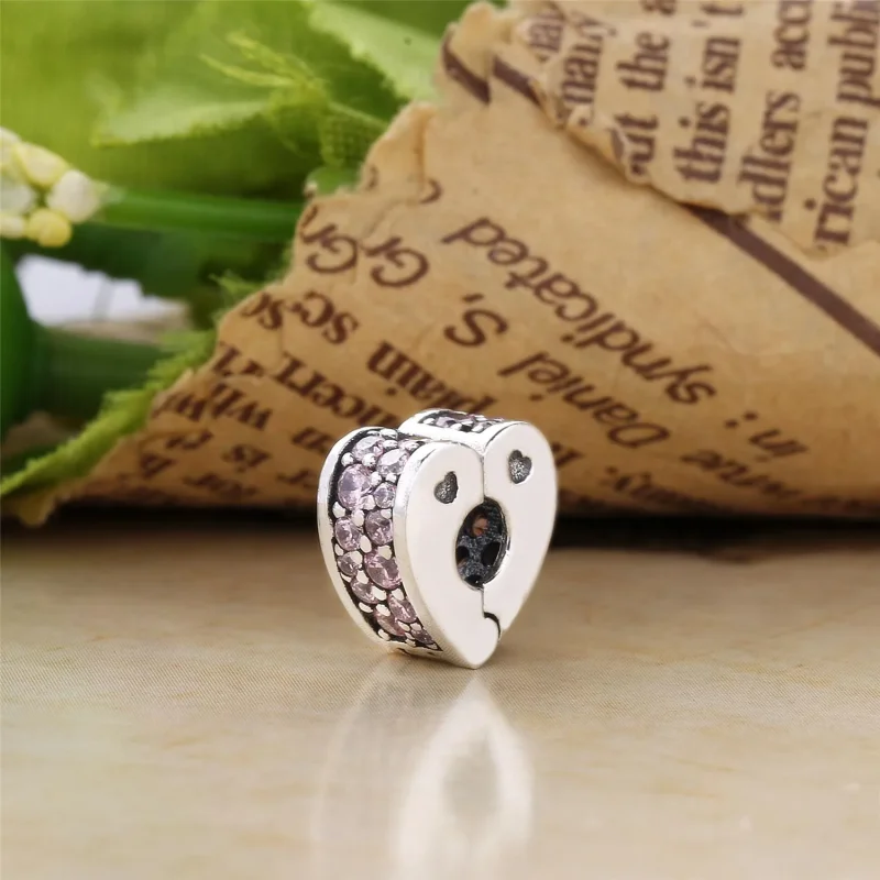 (bilde for) PANDORA Pink Arcs of Love Clip, Pink CZ - 797020PCZ - Vis 3