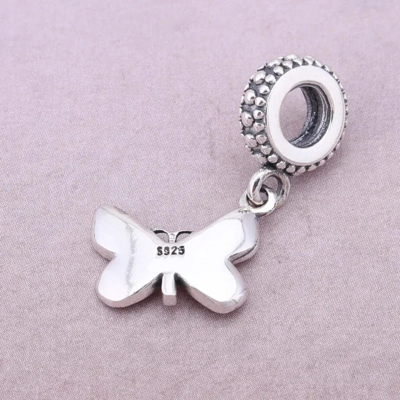 (bilde for) PANDORA Pink Butterfly Dingle - PJ00113-1 - Vis 3