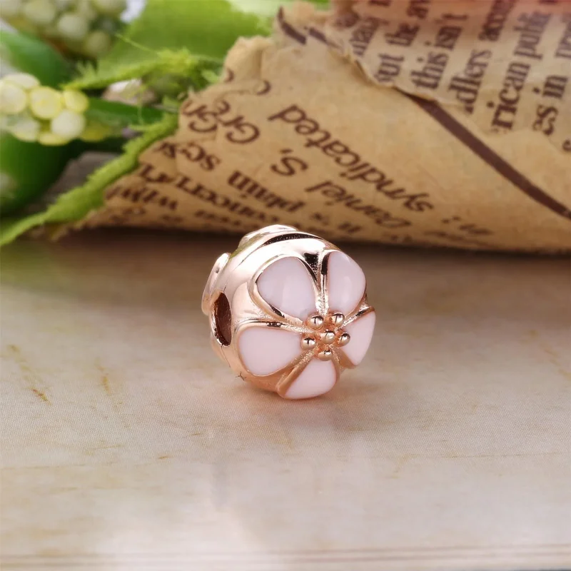 (bilde for) PANDORA Pink Cherry Blossom Clip - 791041EN40 - Vis 3