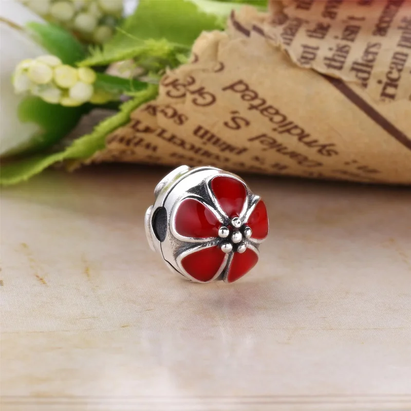 (bilde for) PANDORA Pink Cherry Blossom Clip - 791041EN40 - Vis 4
