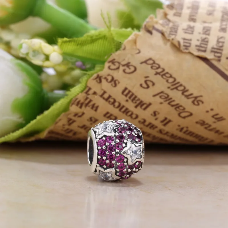 (bilde for) Pandora Pink Follow the Stars Charm - 791382PCZ - Vis 2