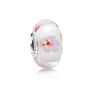 (bilde for) Pandora Pink Glass Cherry Blossom Charm - 790947