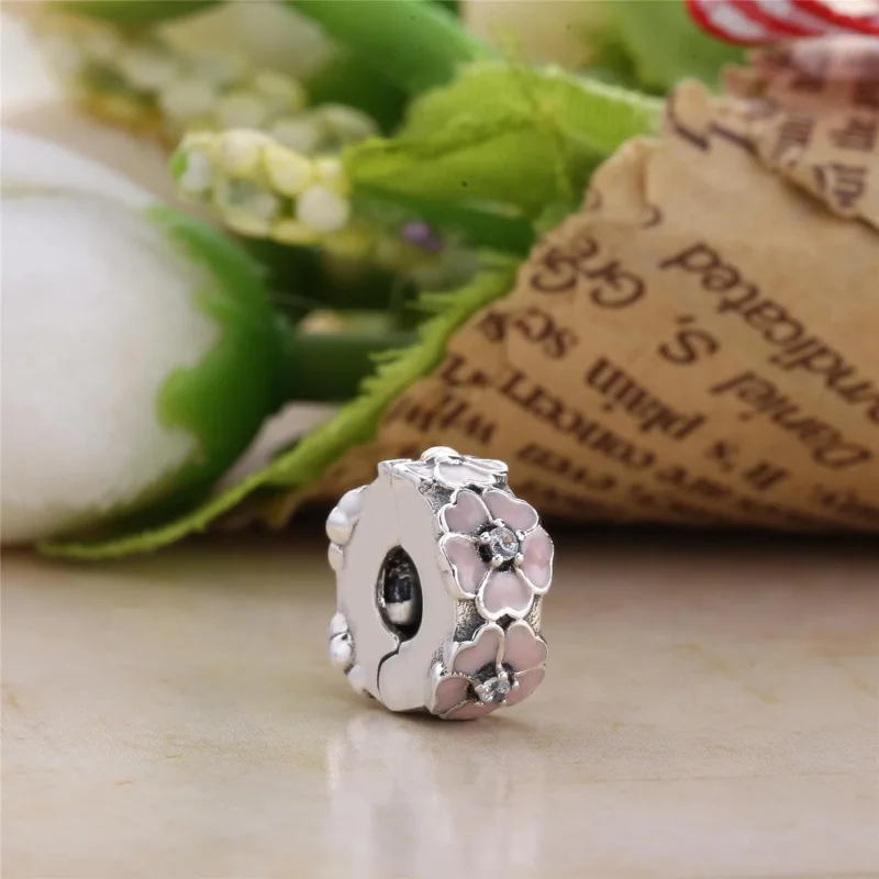 (bilde for) PANDORA Pink Primrose Clip - 791823EN68 - Vis 3