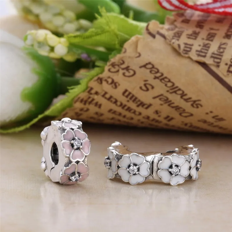 (bilde for) PANDORA Pink Primrose Clip - 791823EN68 - Vis 4
