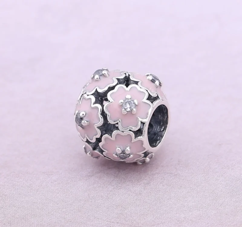 (bilde for) Pandora Pink Primrose Meadow Charm - 791488EN68 - Vis 2