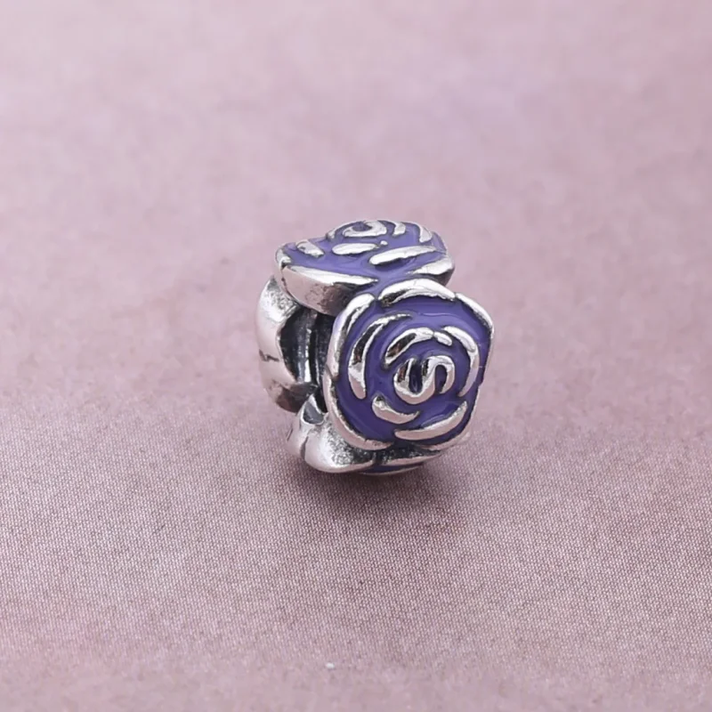(bilde for) PANDORA Pink Rose Charm Clip - 791291EN40 - Vis 2
