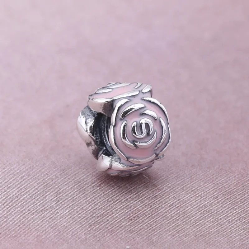 (bilde for) PANDORA Pink Rose Charm Clip - 791291EN40 - Vis 3