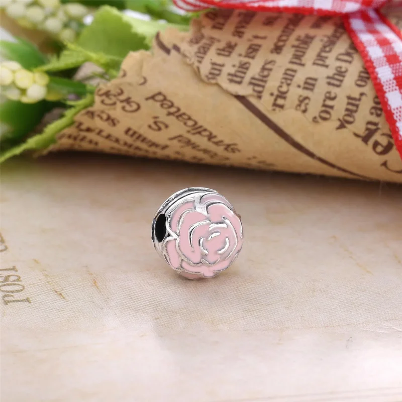 (bilde for) PANDORA Pink Rose Clip - 791292EN40 - Vis 2