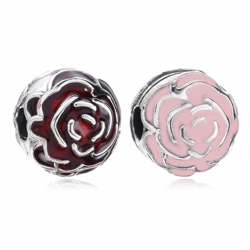 (bilde for) PANDORA Pink Rose Clip - 791292EN40 - Vis 5