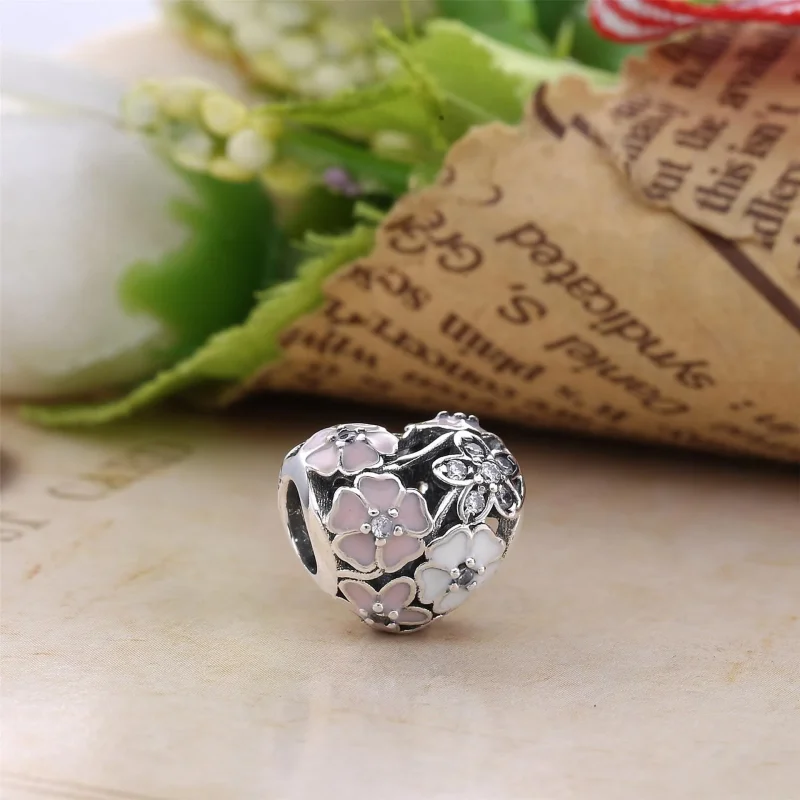 (bilde for) Pandora Poetic Blooms Charm - 791825ENMX - Vis 2