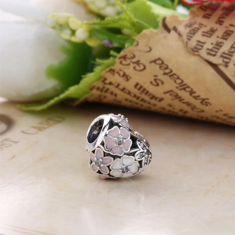 (bilde for) Pandora Poetic Blooms Charm - 791825ENMX - Vis 4