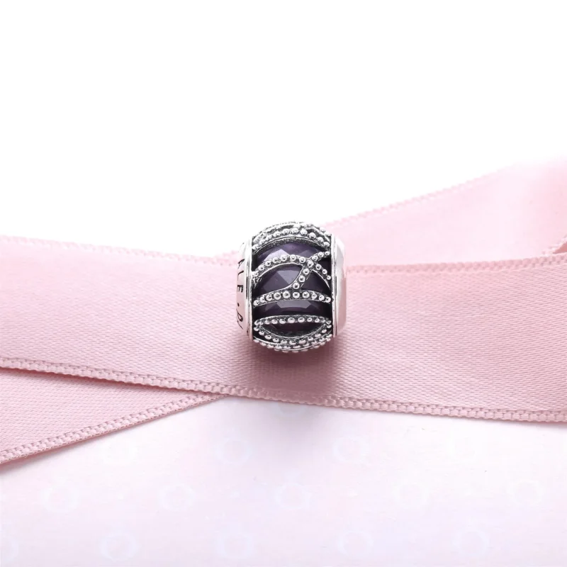(bilde for) Pandora Purple Intertwining Radiance Charm - 791968ACZ - Vis 2