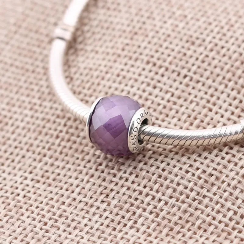 (bilde for) Pandora Purple Petite Facets Charm - 791499ACZ - Vis 2