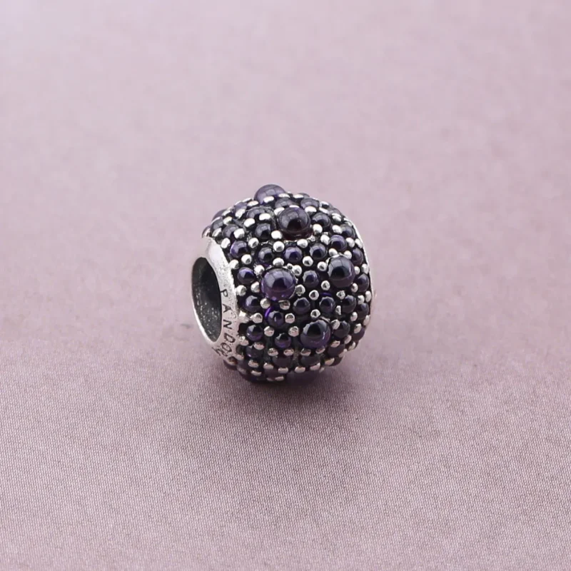 (bilde for) Pandora Purple Shimmering Droplets Charm - 791755CFP - Vis 2