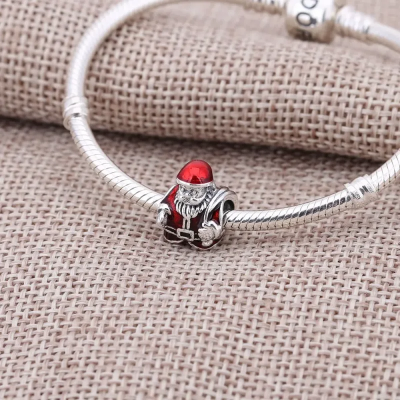 (bilde for) Pandora Rød julenisse, charm - 791231ENMX - Vis 2