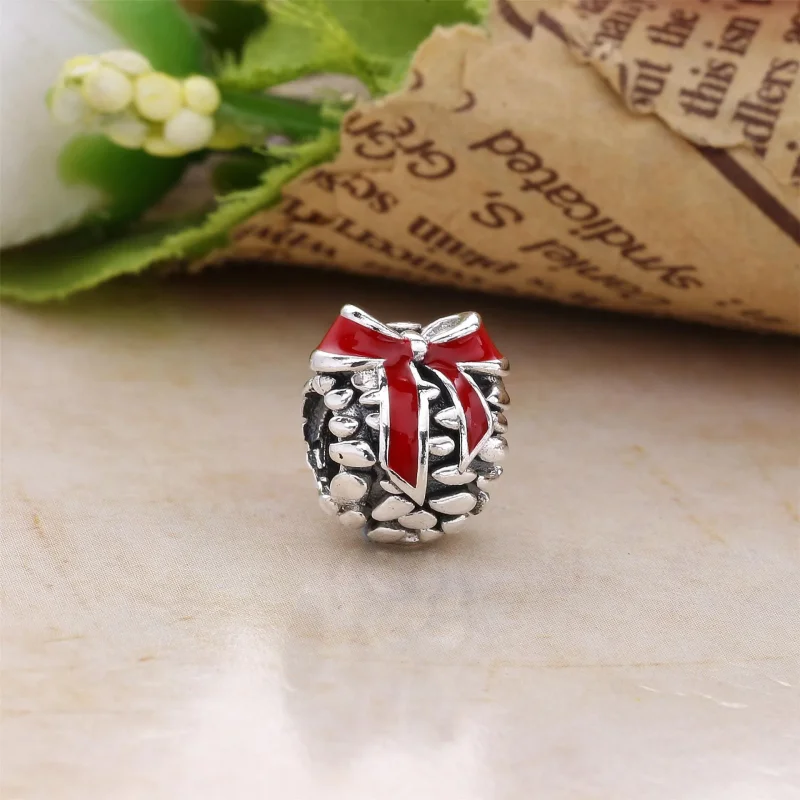(bilde for) Pandora Rød kongle, charm - 791237EN39 - Vis 2