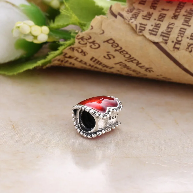 (bilde for) PANDORA Red Heart Charm - PD0033-1 - Vis 3