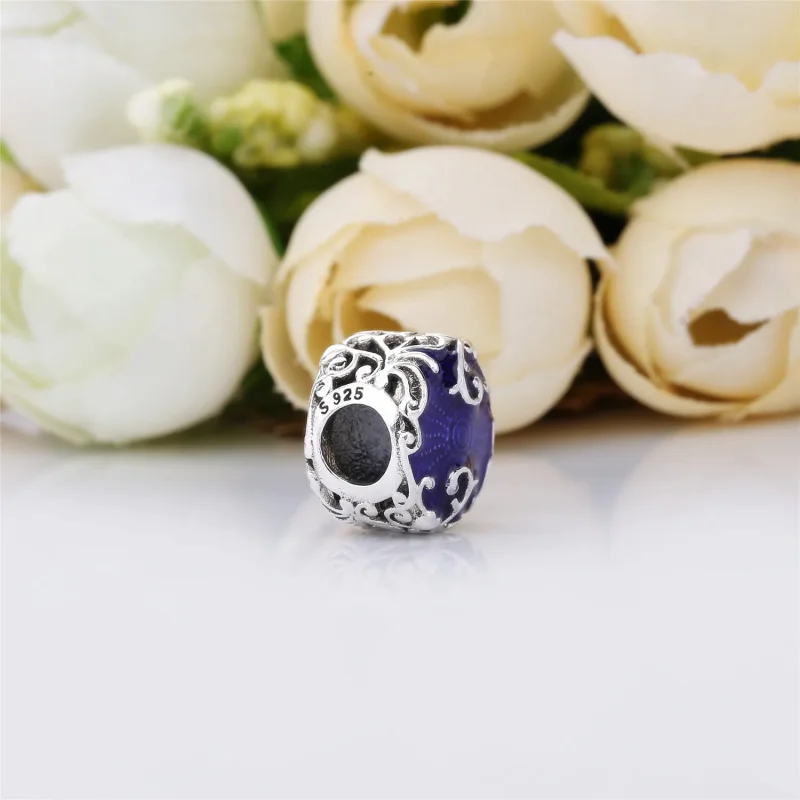 (bilde for) Pandora Regal pattern silver charm with purple enamel - 797607EN13 - Vis 3