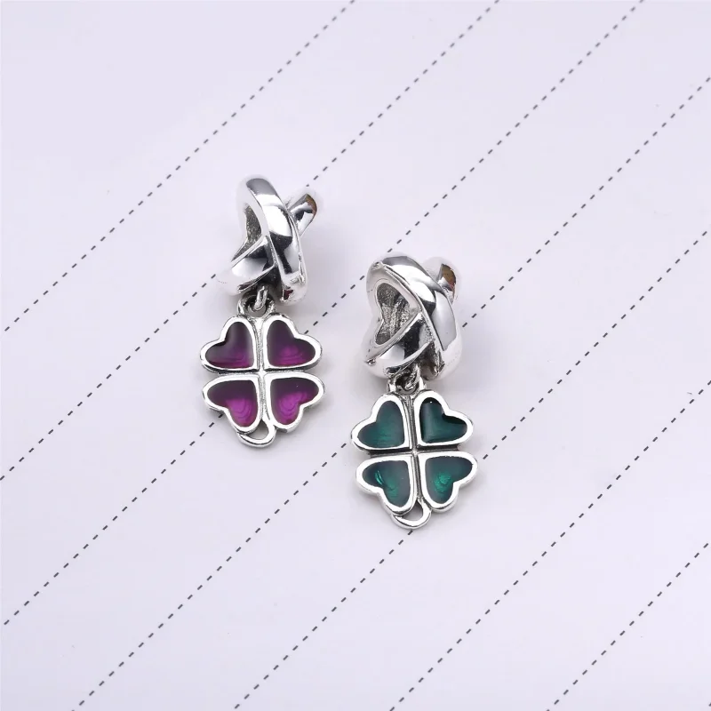 (bilde for) Pandora Rosa firkløver, hengende charm - 790572EN07 - Vis 4