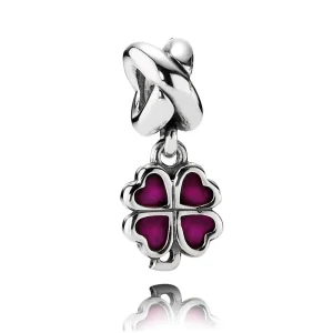 (bilde for) Pandora Rosa firkløver, hengende charm - 790572EN07