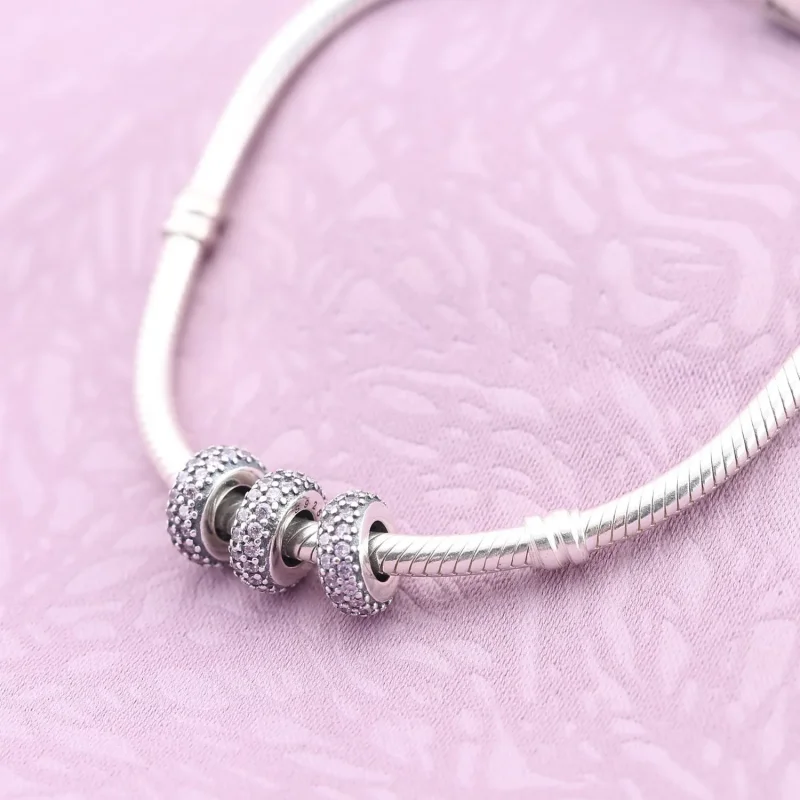 (bilde for) Pandora Rosa Pavé-inspirasjon - 791359PCZ - Vis 2