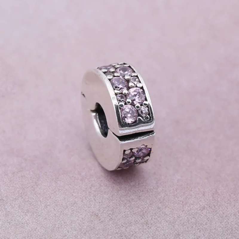 (bilde for) Pandora Rosa Pavé Klemmecharm - 791817PCZ - Vis 2