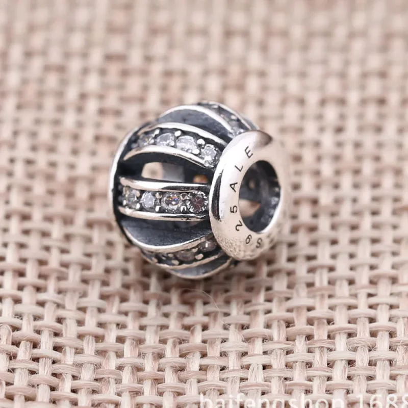 (bilde for) Pandora Rosa, vevd, pavé tømme, charm - 791115CZS - Vis 4