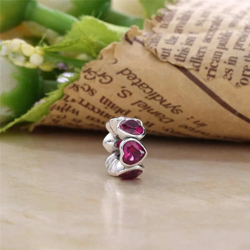 (bilde for) Pandora Rose glitrende hjerter, mellomledd - 791252CZS - Vis 4