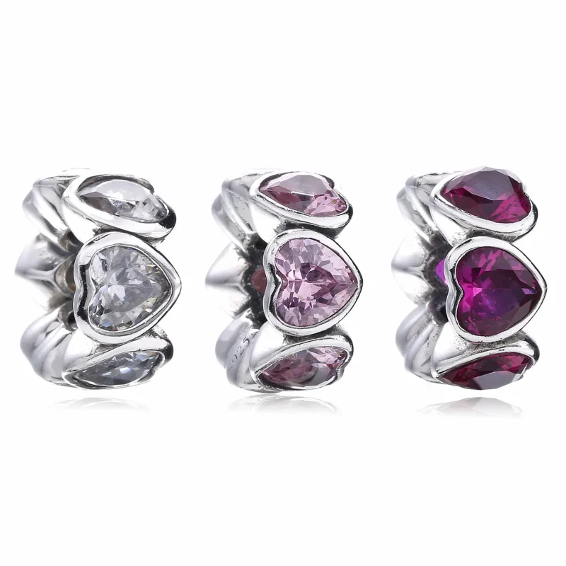 (bilde for) Pandora Rose glitrende hjerter, mellomledd - 791252CZS - Vis 5