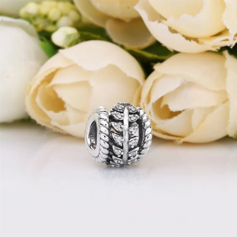 (bilde for) Pandora Seeds silver charm with clear cubic zirconia - 797597CZ - Vis 2