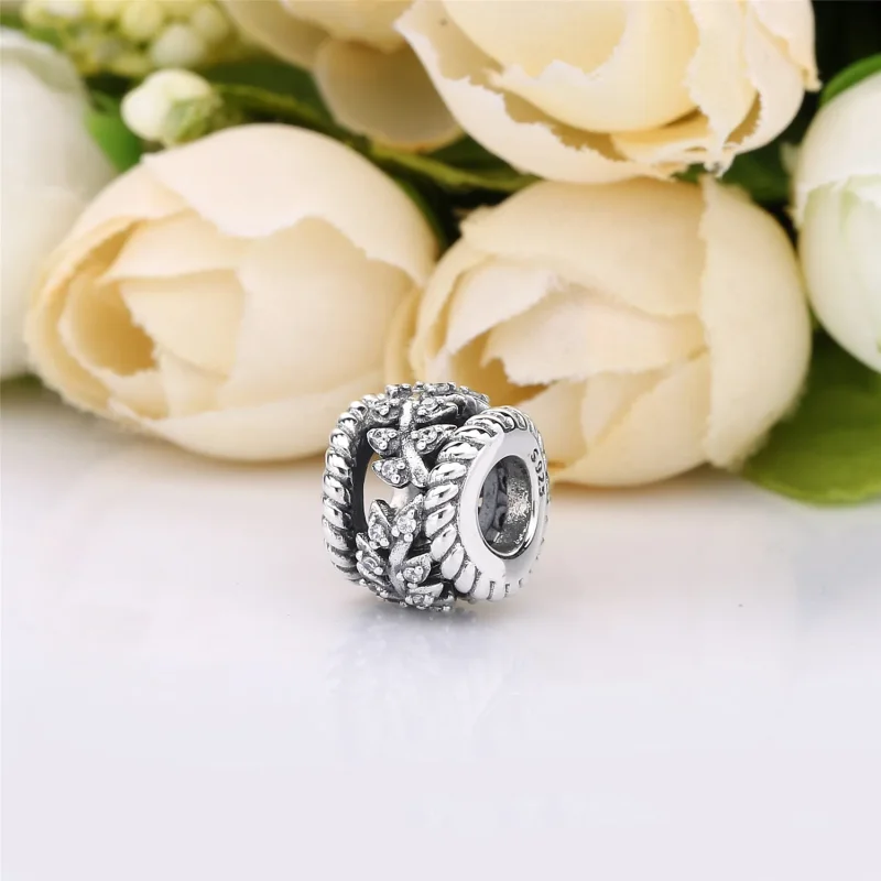 (bilde for) Pandora Seeds silver charm with clear cubic zirconia - 797597CZ - Vis 3