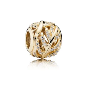 (bilde for) Pandora Shimmering Feather Charm - 750831CZ
