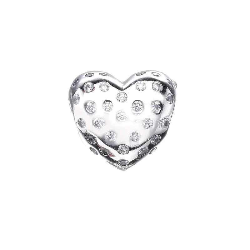 (bilde for) Pandora Shimmering Heart Charm - 791241CZ - Vis 3