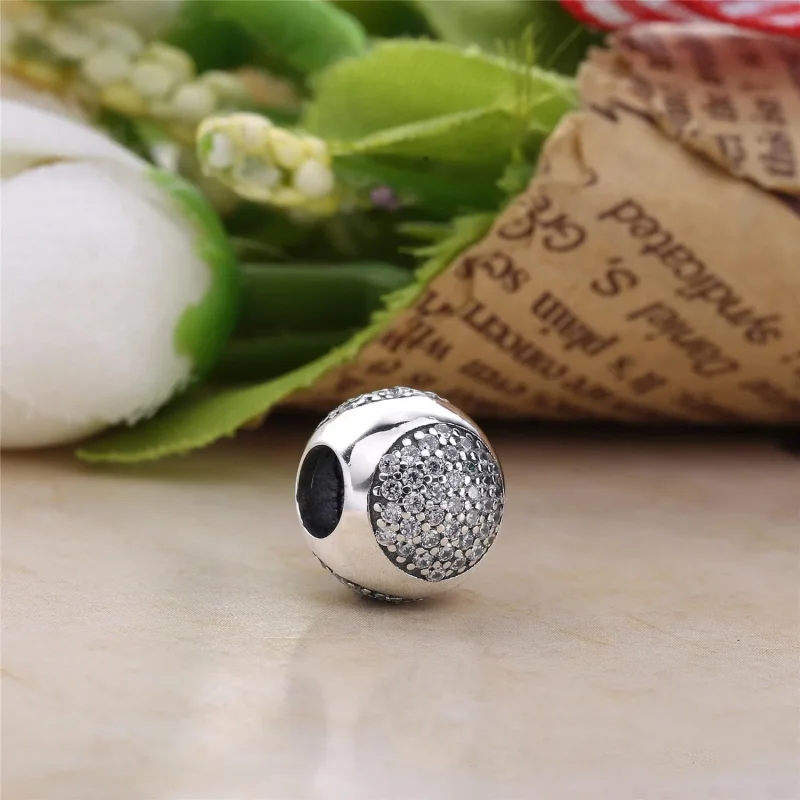 (bilde for) Pandora Silver charm with clear cubic zirconia - 796214CZ - Vis 2