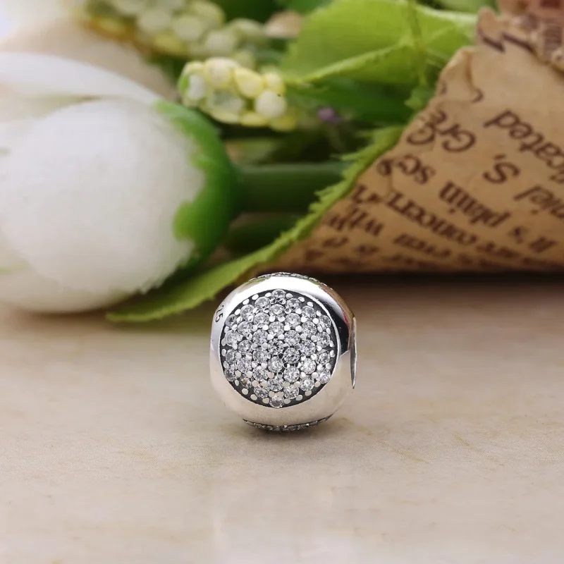 (bilde for) Pandora Silver charm with clear cubic zirconia - 796214CZ - Vis 4