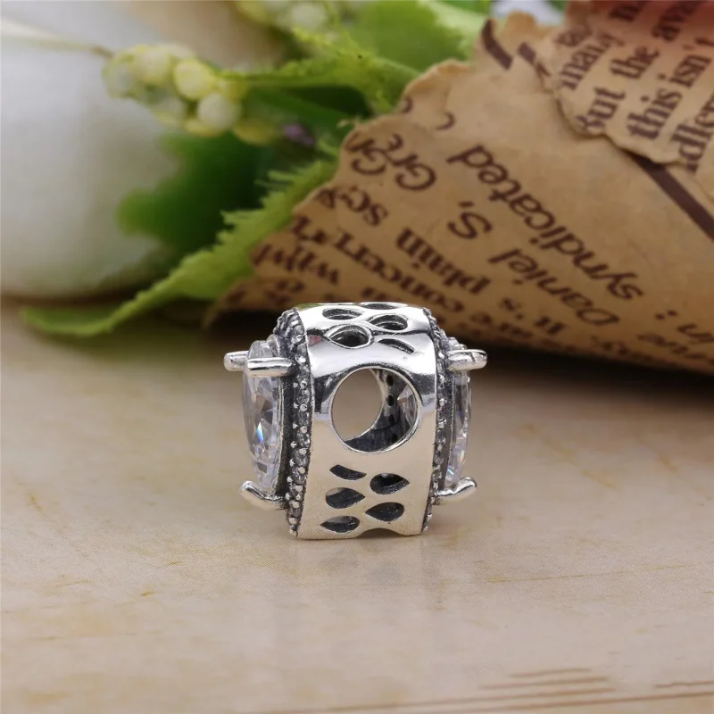 (bilde for) Pandora Silver charm with clear cubic zirconia - 796245CZ - Vis 3