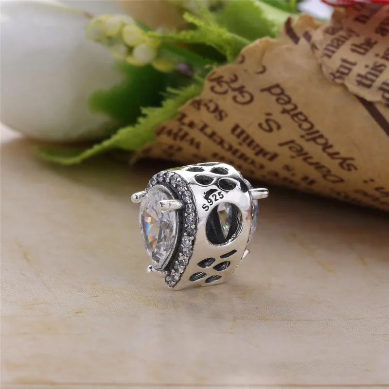 (bilde for) Pandora Silver charm with clear cubic zirconia - 796245CZ - Vis 4