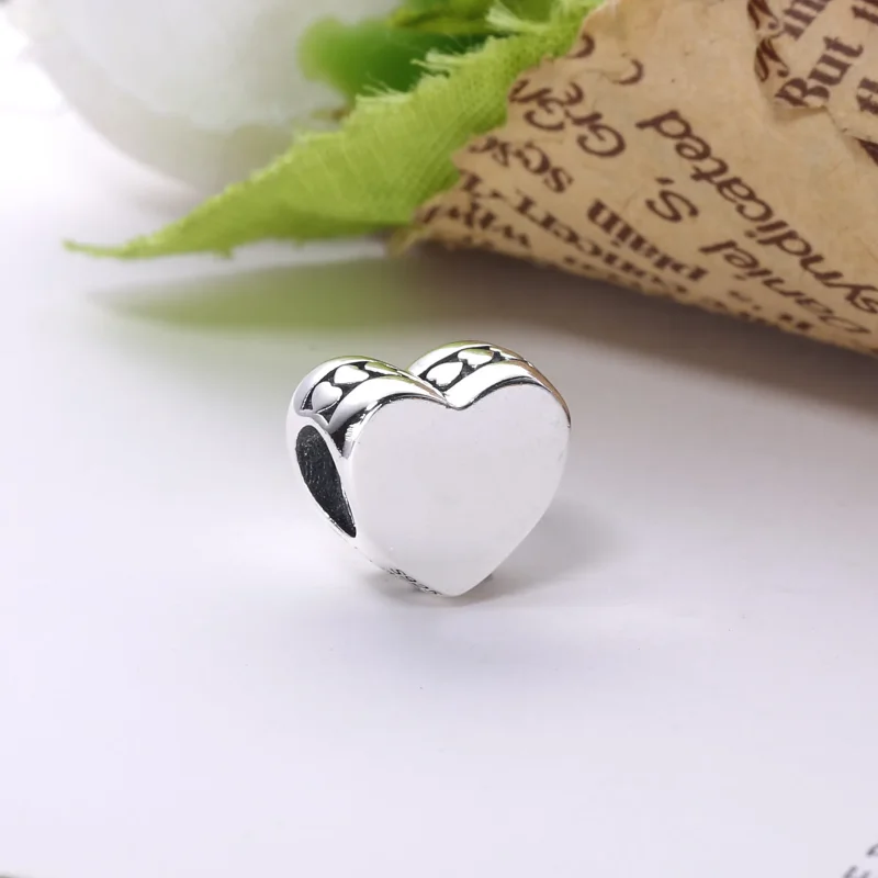 (bilde for) PANDORA Silver Heart Charm - PS00104-1 - Vis 3
