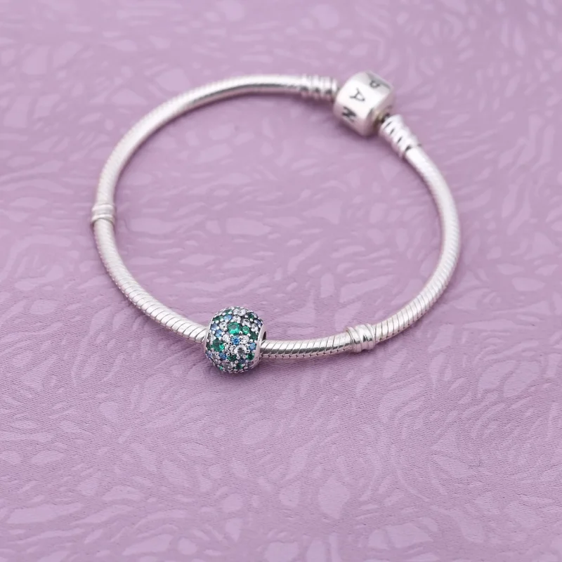 (bilde for) Pandora Sky Mosaic Pavé Ball Charm - 791261MCZMX - Vis 2