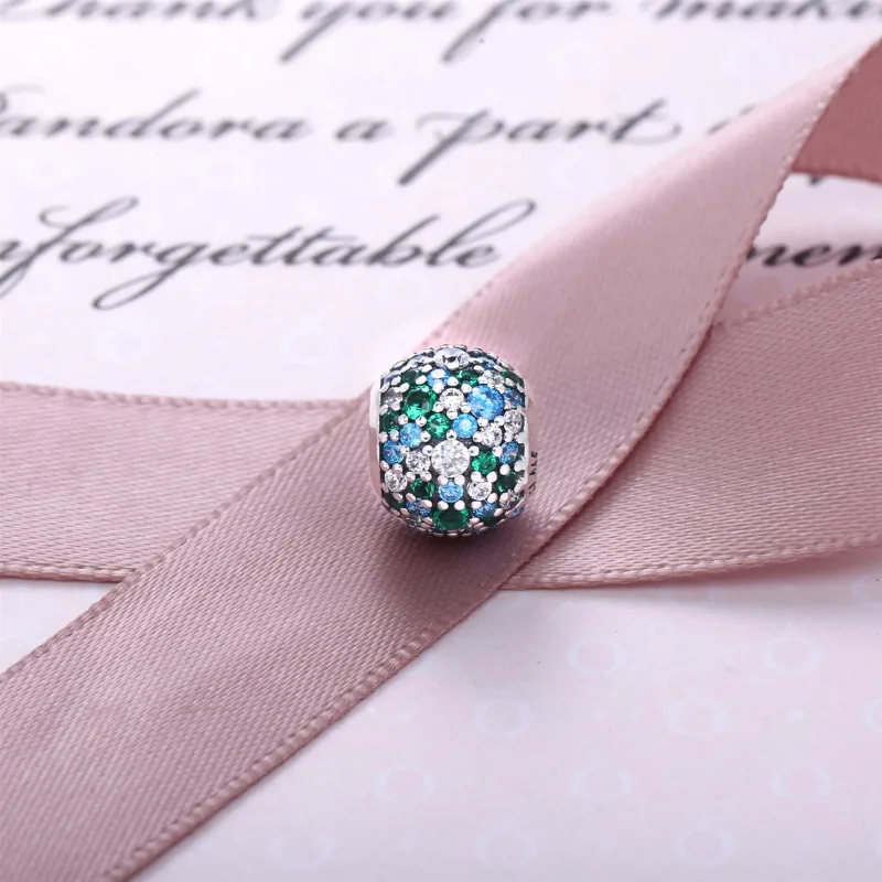 (bilde for) Pandora Sky Mosaic Pavé Ball Charm - 791261MCZMX - Vis 3