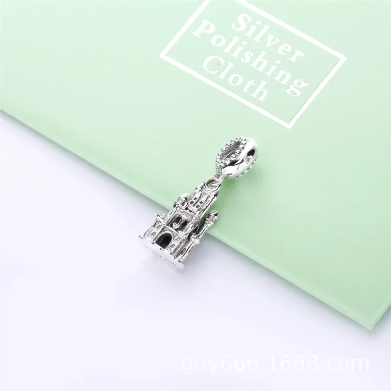 (bilde for) Pandora Slottssølv dingler med klare cubic zirconia - 797651CZ - Vis 2