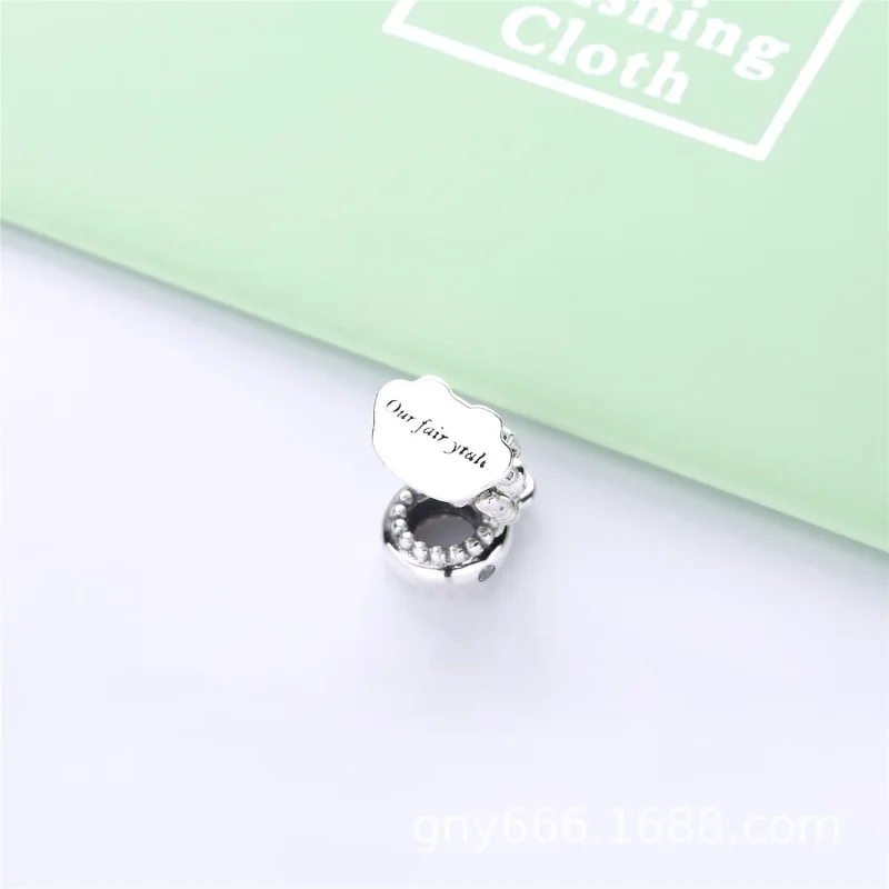 (bilde for) Pandora Slottssølv dingler med klare cubic zirconia - 797651CZ - Vis 3