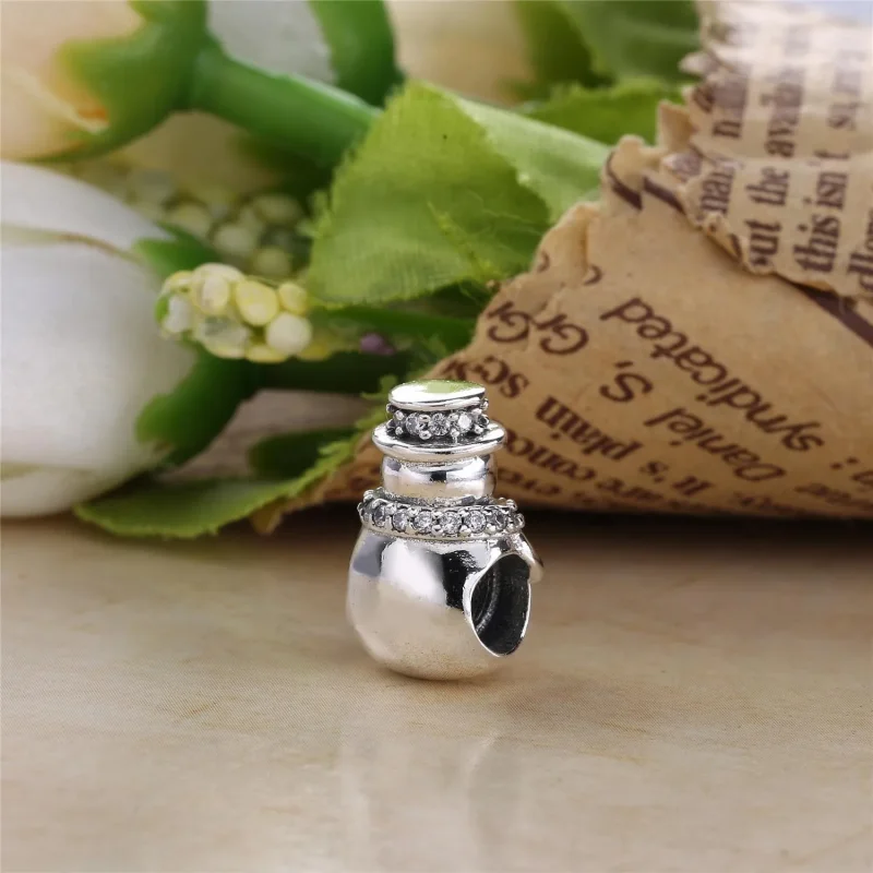 (bilde for) Pandora Snowman Charm - 792001CZ - Vis 4