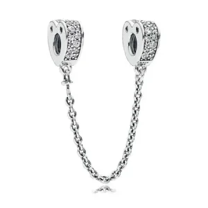 (bilde for) Pandora Sparkling Arcs of Love sikkerhetskjede - 797138CZ