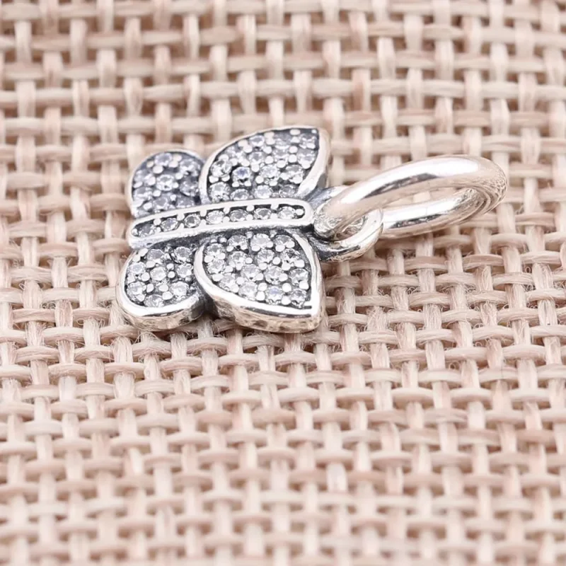 (bilde for) PANDORA Sparkling Butterfly Anheng Charm - 791497cz - Vis 2