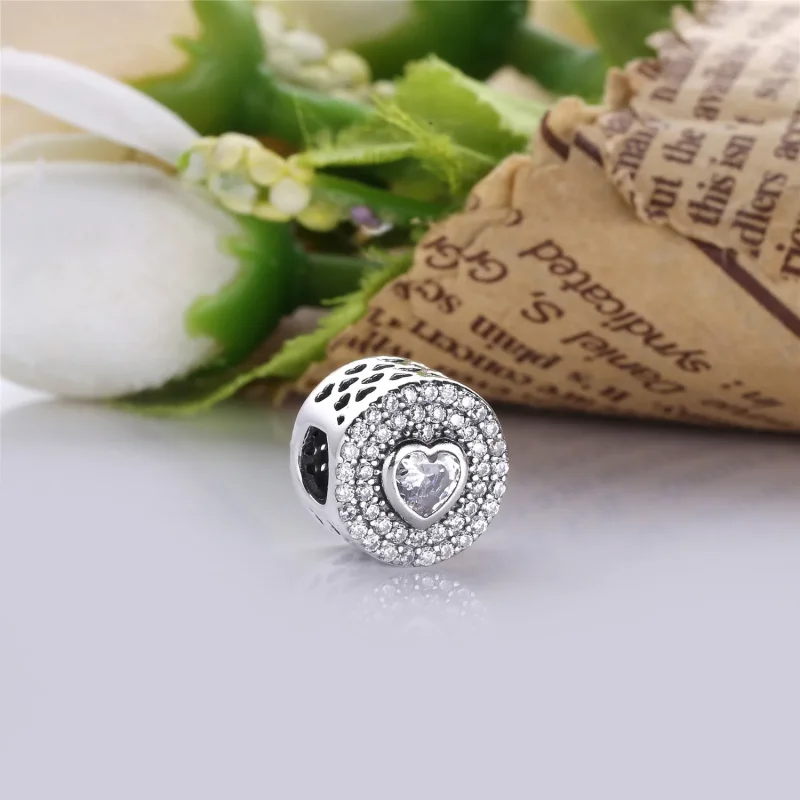 (bilde for) PANDORA Sparkling Heart Charm - PX00190-1 - Vis 2