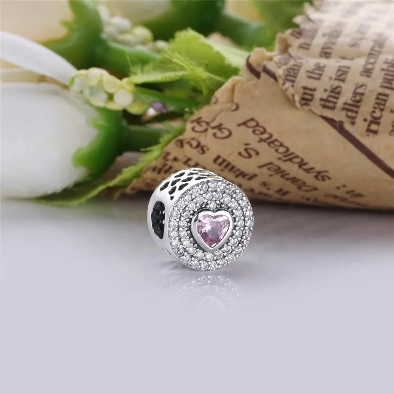 (bilde for) PANDORA Sparkling Heart Charm - PX00190-1 - Vis 3